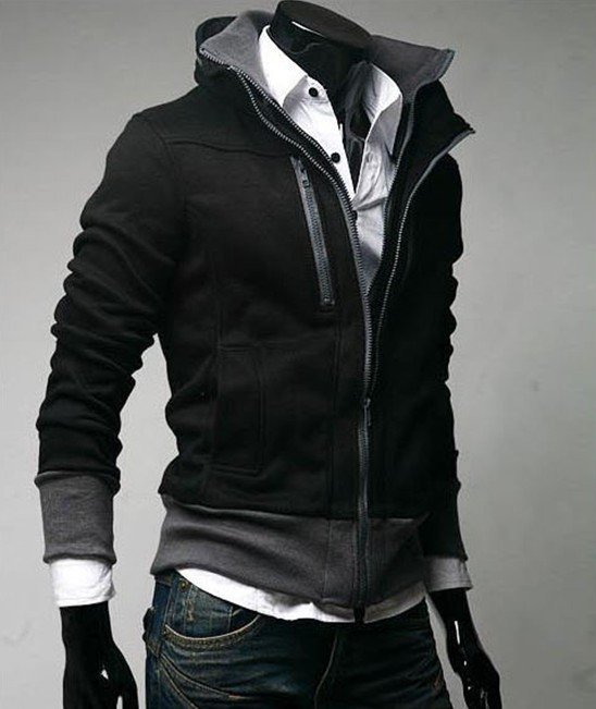 Double Zipper Korean Fashion Style 100% Cotton Men's Jackets  Double Zipper Korean Fashion Style 100% Cotton Men's Jackets