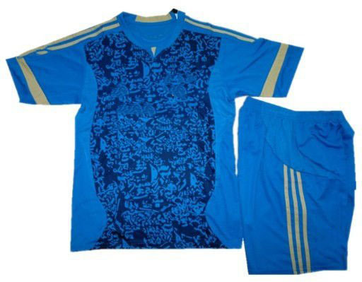 Soccer uniform Marseille Blue Away design  jersey