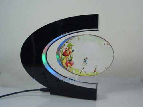 Magnetic Levitation Floating Photo Frame Novelty Gadget Led Light Frame