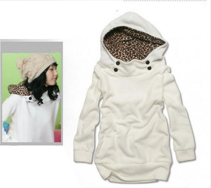 New Vintage Korean Leopard Veins Hoody Design Comfortable Feeling Sportswear
