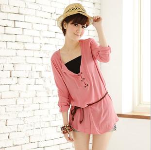 Promotion Cotton Printed White Short Tie-in Suit Style Colorful Print