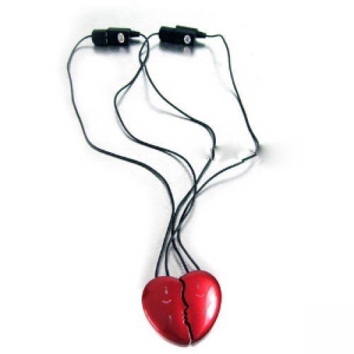 Gorgeous 2GB Necklace Heart Lover Couple Mp3 Player