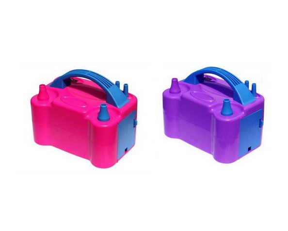ABS Material AC 220V-240V 50hz Pink & Purple Electric Air Pump for Balloons