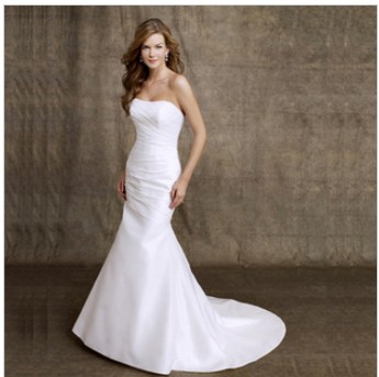 Strapless Bra White Ivory A-Line Sheath Column Bride Dresses