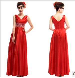 Column Sheath Chapel Train V-Neck Bride Dresses