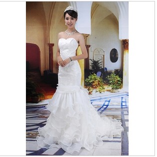 Mermaid Sweetheart Off-The-Shoulder Soft Satin Bride Dresses
