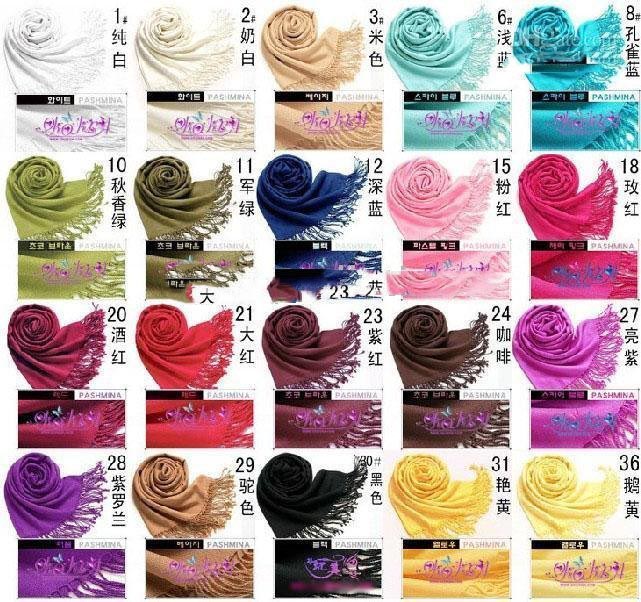 New Style Women's Pashmina 100% Cashmere Scarves