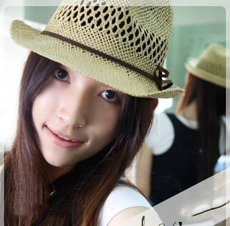 New Arrival High Quality Lady's Fashionable Fedora Straw Hat