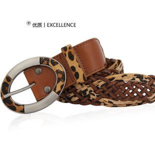 Cool Designed Fashion Lady's Horsehair Leather Belts