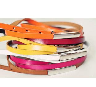 Fashionable Metal Smooth Buckle Top Quality Lady's Special Genuine Leather Belt