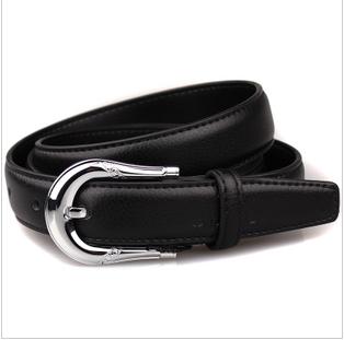 New South Korea Fashionable Special Buckle Lady's Genuine Leather Belt