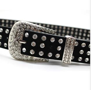 New Style Quality Guaranteed Casual Style Rhinestones Fashion Lady's Leather Belts