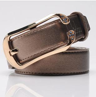 Ode to Simplicity Special Rhinestones Genuine Leather Quality Guaranteed Buckle