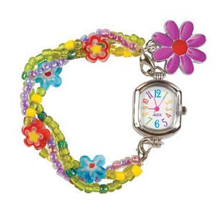 Handmade Red European Charm Beaded Watch