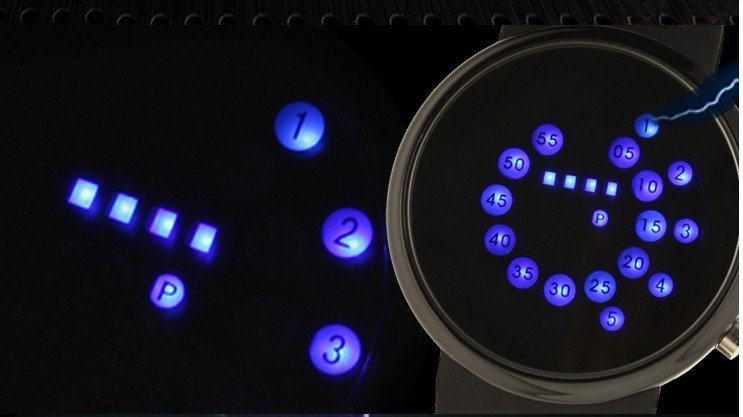 New Style Creative Circular Fashion LED Mirror Watches