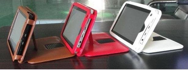 PU Material 7 inch Leather Different Colors Laptop Bags