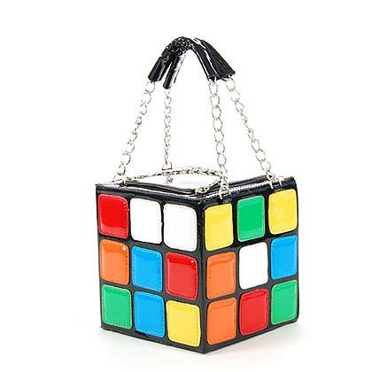 Love Colourful Style Magic Cube Pu Material Handbags