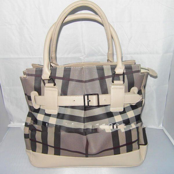 Elegant Color Handle Design Portable Pu Leather Lady's Bag