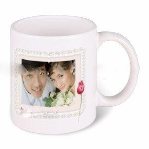 Unique Printed Top Ceramic Single Wall Mugs