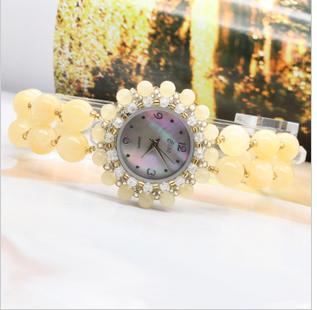 Promotional Gifts Handmade Red Charm Beaded Watch Bracelet