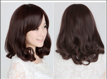 Promotional Curl 4/27# Highlight Medium Cap Size Wig