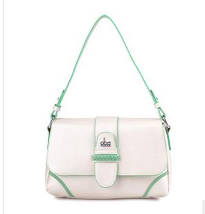 Unique White Color Leather Material Lady's Elegant Handbags