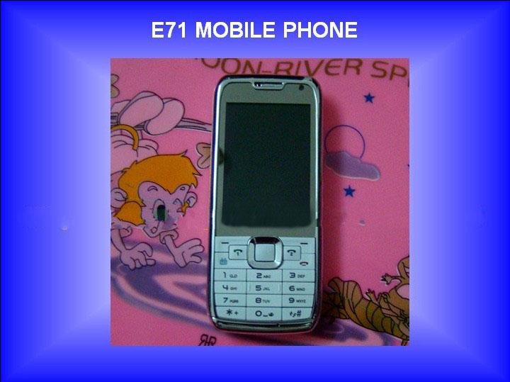 Promotional Dual Sim Cards Camera Music Analog TV E71 Mobile Phone