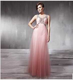 New Style Bead Decoration Long Chiffon Mermaid Wedding Dress