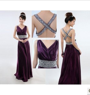 Long Modern Sleeveless Bridesmaid Dress With Fashion Desgin