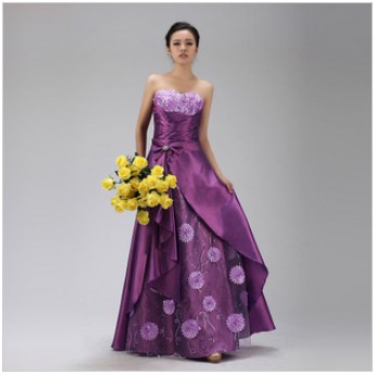 Off-Shoulder Long Morden Style Chiffon Bridesmaid Dress