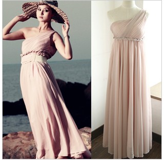 Free Shipping Custom Made Chiffon A-Line Bridesmaid Dress
