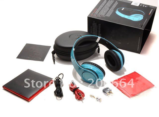 3.5mm Noise Cancelling Blue Headphone
