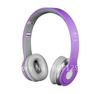 Top Quality Light Purple Fashion Brand Headphones Earphones Earpieces
