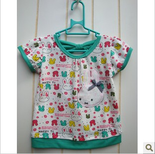 O Neck Short Sleeves Baby T Shirt