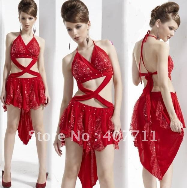 Equined Dress Costumes Night DS Fishtail Halter Dress  Equined Dress Costumes Night DS Fishtail Halter Dress