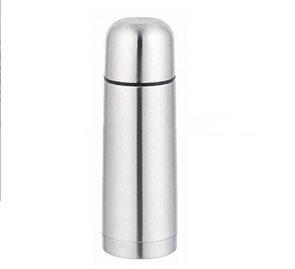 Silver 350ml Stainless Steel Double Wall Travel Vacuum Cup Without Handle