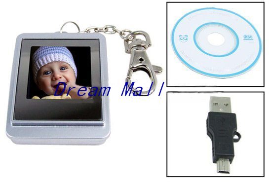 1.5" LCD Digital Picture Photo Frame Keyring Key Chain