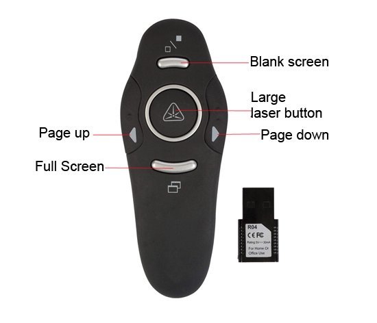 Hot Sale High Quality Laser Pointer Pen Remote Control Presenter LP016