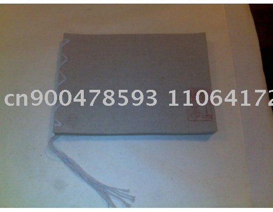 Your Own Logo Handmade Burlap Cover Notebook Theme Themebook