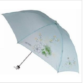 Three Simple Folding Printing Advertising LOGO Available Lady Elegant Umbrella