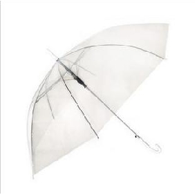 Creative Straight Handle Automatic Transparent Umbrella