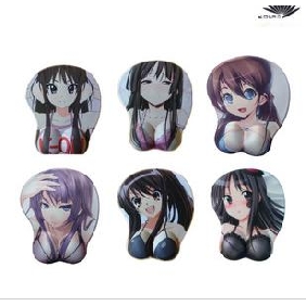 Sexy Beauty Design Silica Gel Wristguard 3D Mouse Mat