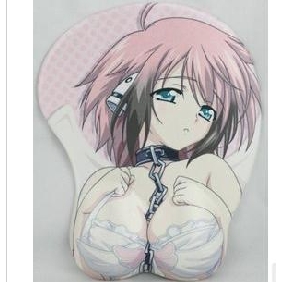 Sexy Cartoon Beauty Silica Gel Wristguard 3D Mouse Mat