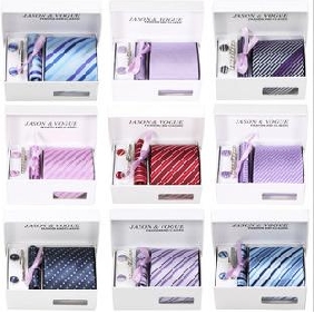 Polyester Silk Yarn Dyed Arrow Type Stripes Tie