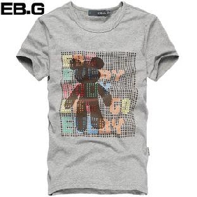Korean Style Men's Short Sleeve Straight Cylinder Printing Design T-shirt  Korean Style Men's Short Sleeve Straight Cylinder Printing Design T-shirt