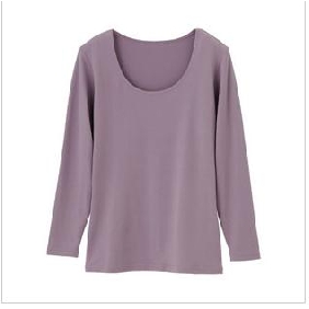 Winter Warm U-neck Thicken Women's T-shirt  Winter Warm U-neck Thicken Women's T-shirt