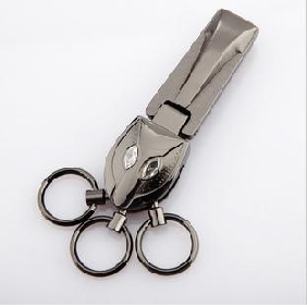 Men's Creative Novelty Waist Hanged Three Ring Metal Keychain