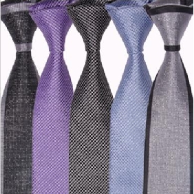 Arrow Type Pure Color 6cm Narrow Polyester Silk Leisure Wedding Tie