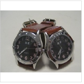 Personality Character Vogue Leather Luminous Mechanical Anticlockwise Watch
