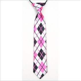 Children's Grid Broken Flower Polyester Silk Leisure Tie